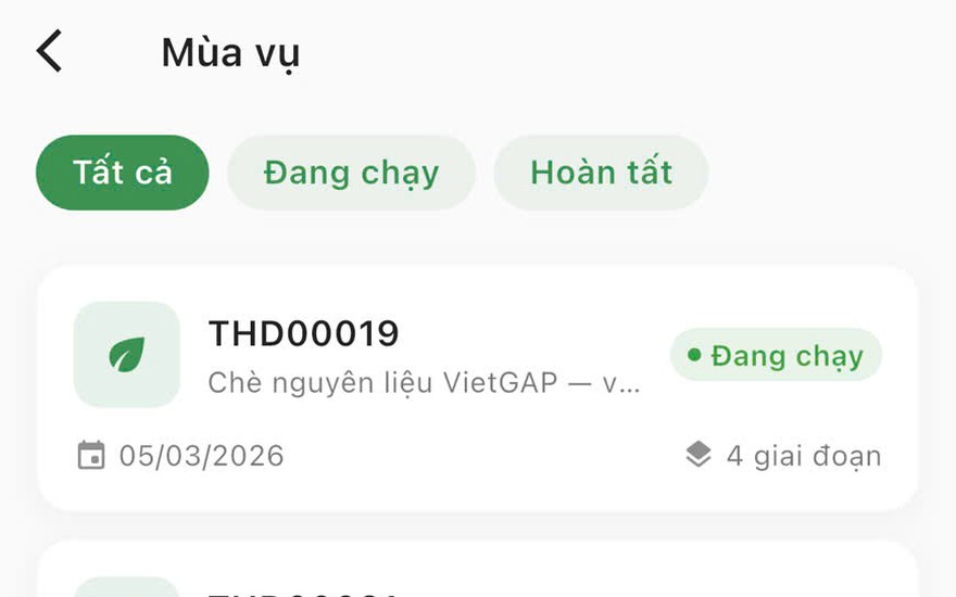 Kế hoạch vụ mùa