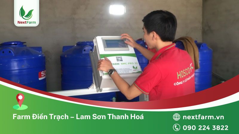[Thanh Hóa] NextX triển khai thành công Giải pháp Nông nghiệp thông minh: Máy châm phân dinh dưỡng NextX Farm Fertikit 4G cho Farm Điền Trạch – Lam Sơn Thanh Hoá