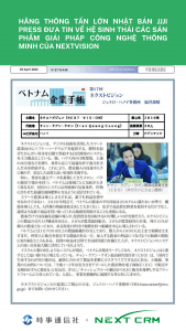 Đại diện NextX Trần Quang Cường trả lời phỏng vấn của Hãng Thông tấn lớn Jiji Press (Nhật Bản)