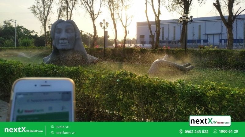 điều khiển tưới bằng điện thoại