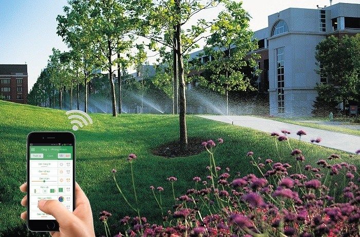 Mô hình nông nghiệp công nghệ giúp tưới cảnh quan tự động
