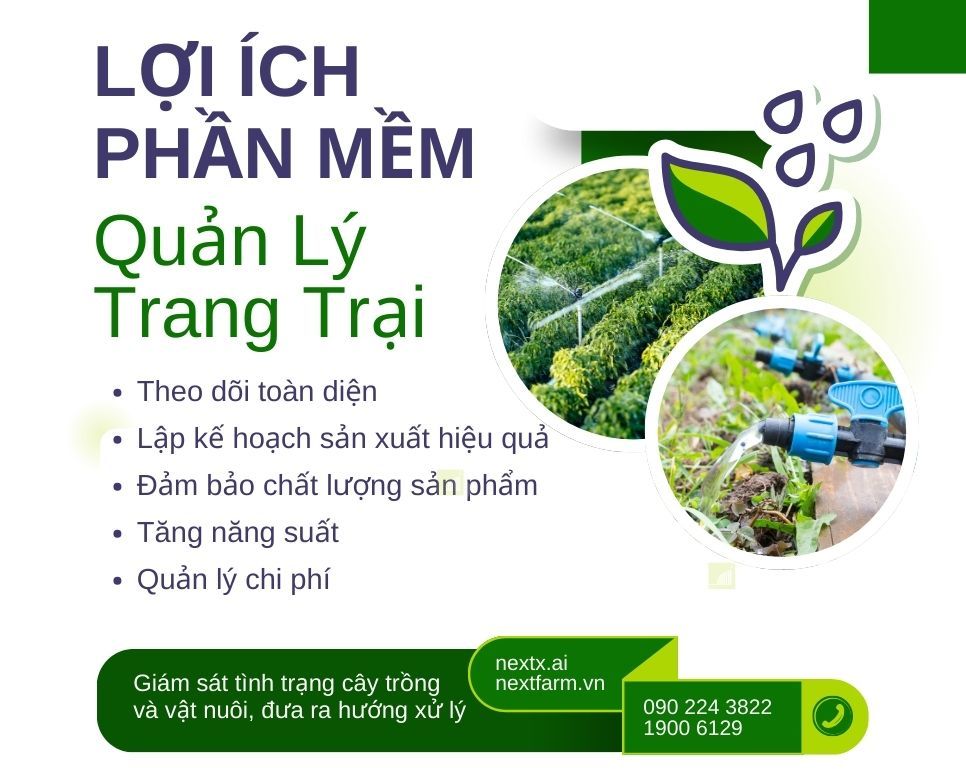 Lợi ích của phần mềm quản lý trang trại, nông trại