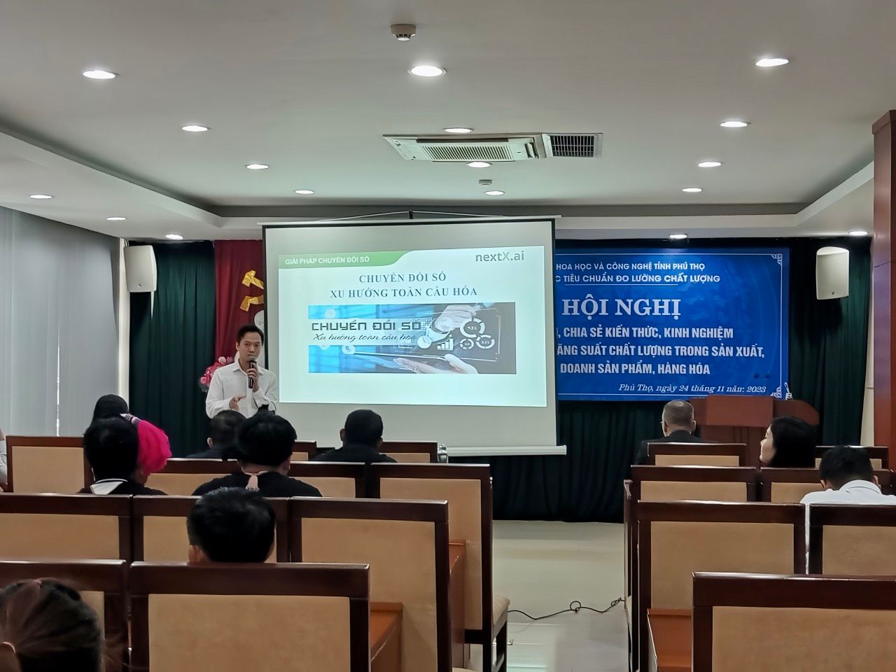 NextX trình bày tham luận chuyển đổi số cho Doanh nghiệp cho Sở KHCN Tỉnh Phú Thọ