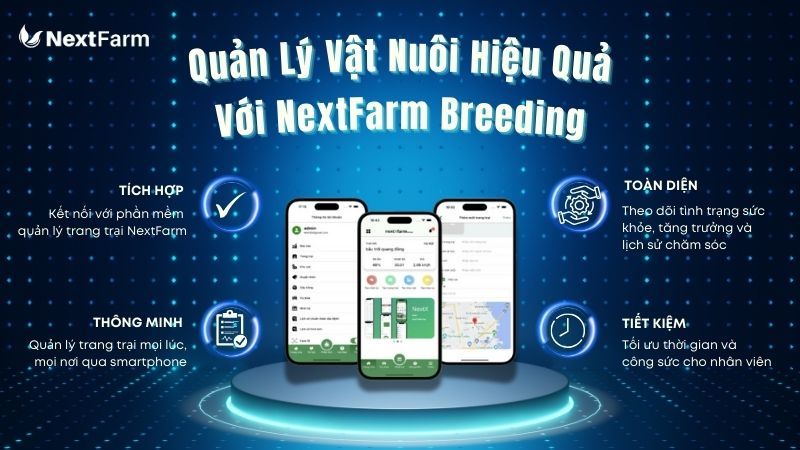 NextX NextFarm - Phần mềm quản lý đàn gia súc, gia cầm thông minh