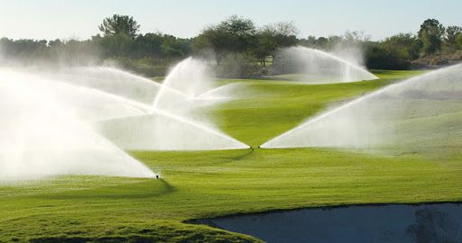 hệ thống tưới cỏ tự động sân golf, sân bóng